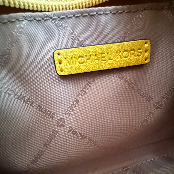 Michael Kors Mirella Mini Shopper Tote Shoulder Bag Sequins Yellow - Picture 7 of 13